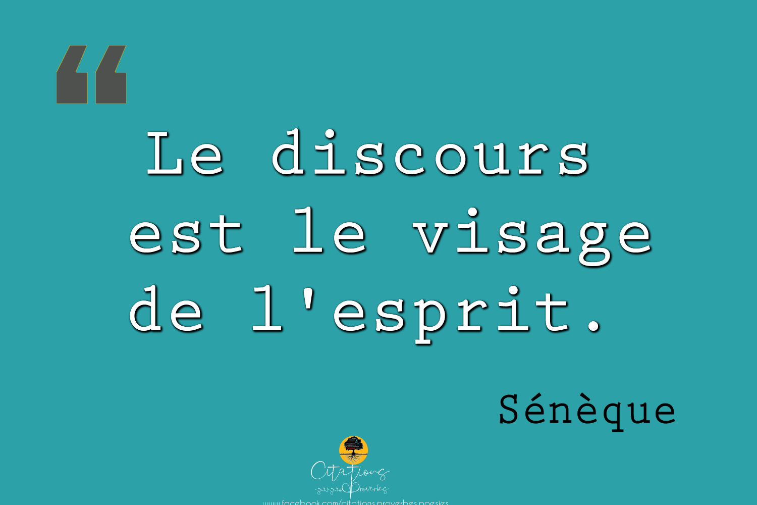 Le Discours Est Le Visage De L Esprit Citations Proverbes Et Poesies