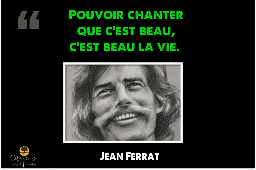 Jean Ferrat C Est Beau La Vie Paroles