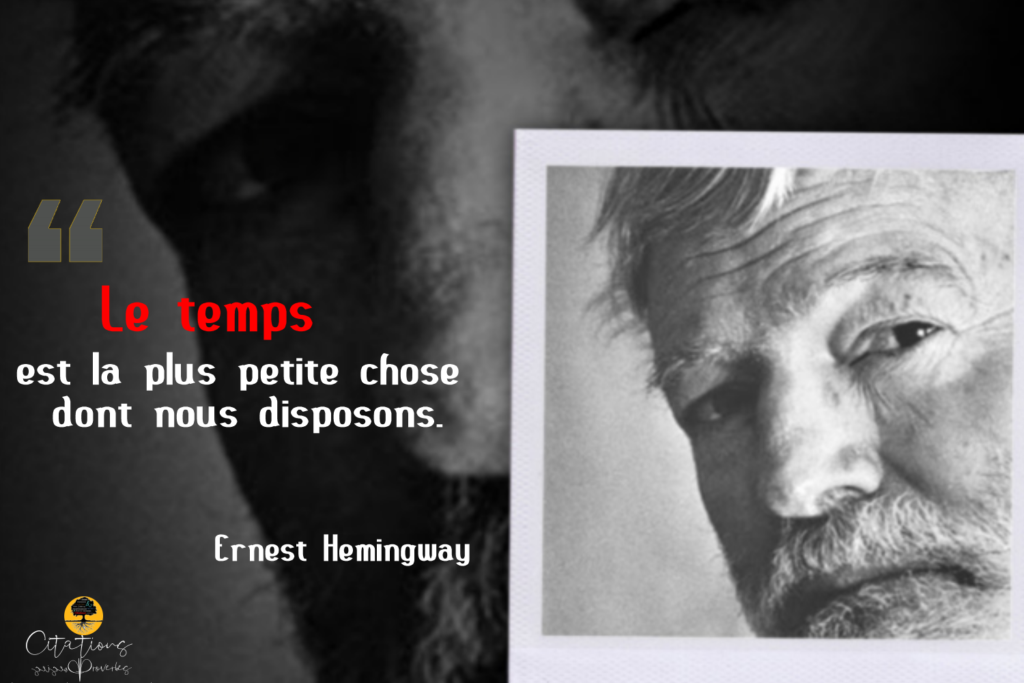 Le temps est la plus petite chose dont nous disposons Le temps est la plus petite chose dont nous disposons