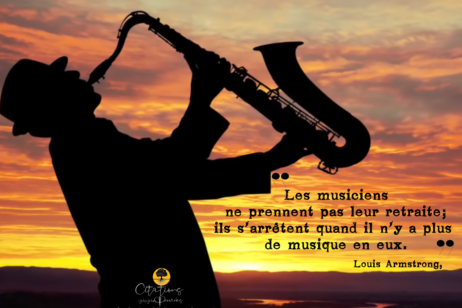 Les musiciens ne prennent pas leur retraite… Citations Les musiciens ne prennent pas leur retraite… Citations