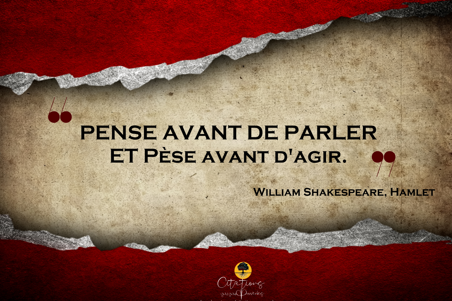 Pense Avant De Parler Et Pese Avant D Agir Citations Proverbes Et Poesies