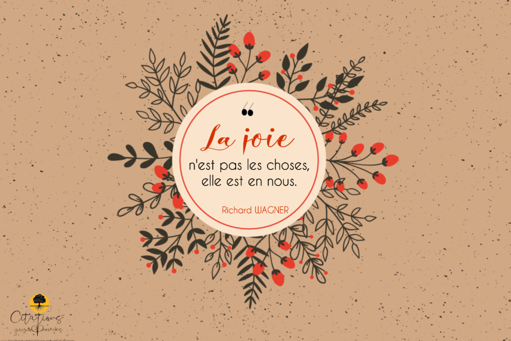 La joie est en nous. Citations Proverbes et Poésies