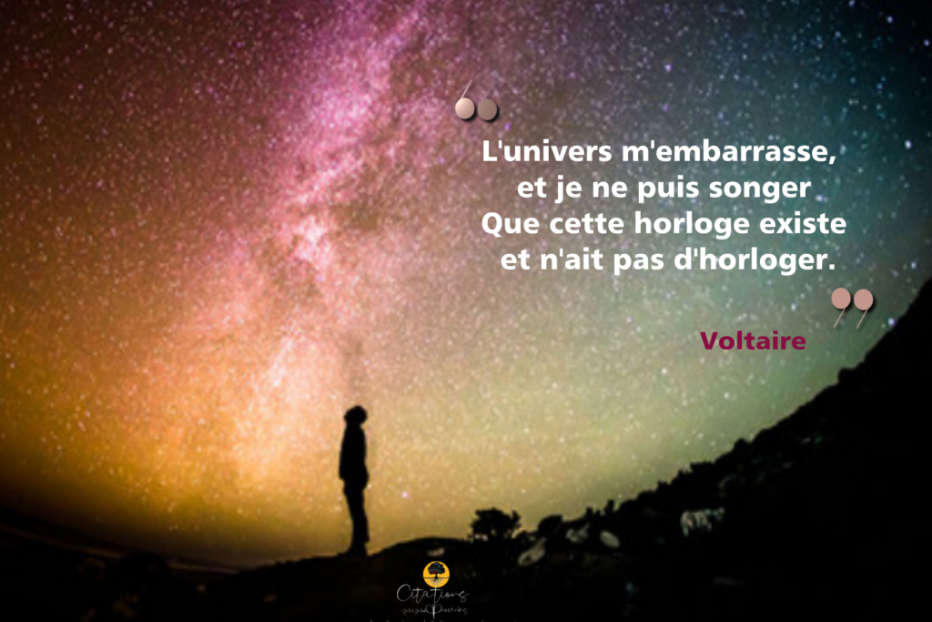 L�univers m�embarrasse, et je ne puis songer Que cette