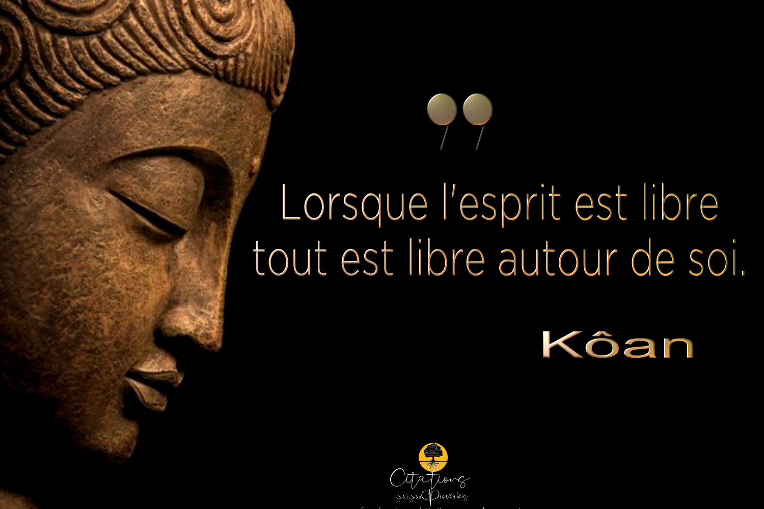 Lorsque L Esprit Est Libre Tout Est Libre Autour De Soi Citations Proverbes Et Poesies