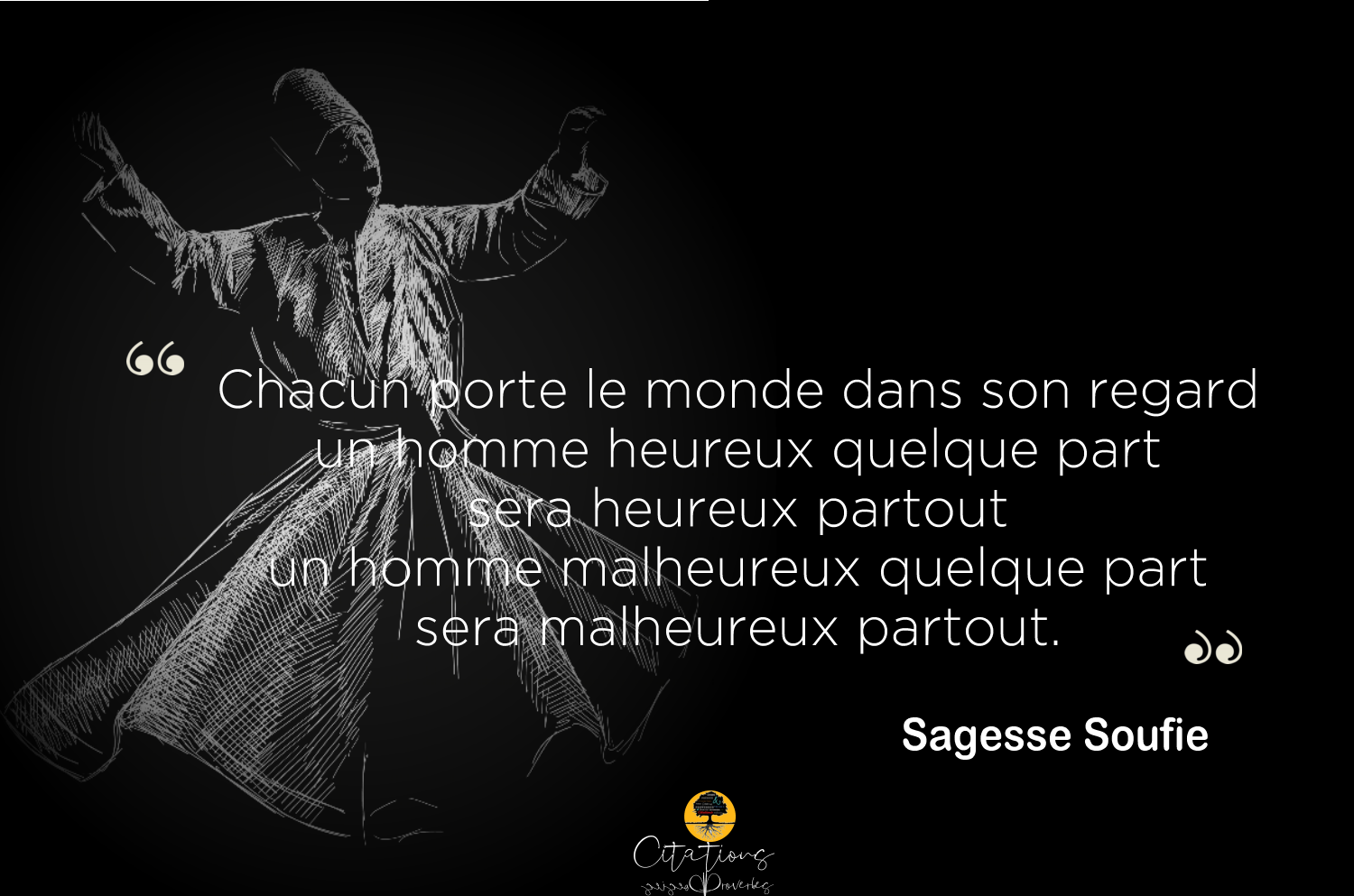 Chacun Porte Le Monde Dans Son Regard Un Homme Heureux Quelque Part Sera Heureux Partout Un Homme Malheureux Quelque Part Sera Malheureux Partout Citations Proverbes Et Poesies