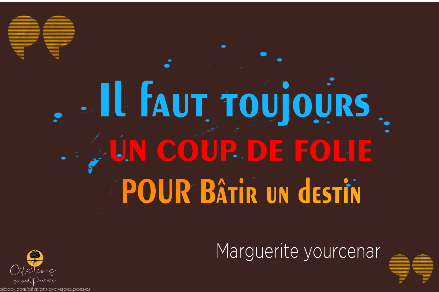 Il Faut Toujours Un Coup De Folie Pour Batir Un Destin Citations Proverbes Et Poesies