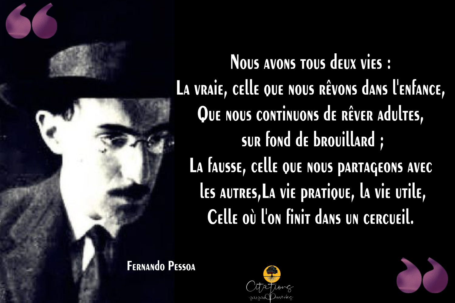 10 Citations Fernando Pessoa - Citations Proverbes et Poésies