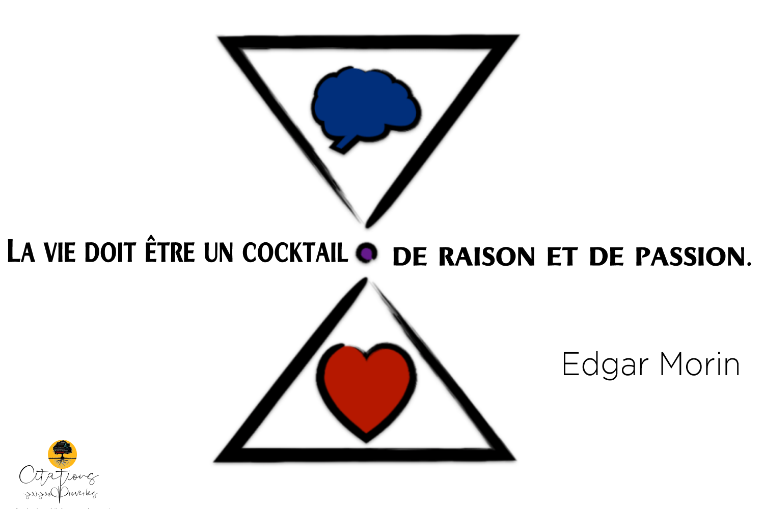 La Vie Doit Etre Un Cocktail De Raison Et De Passion Citations Proverbes Et Poesies