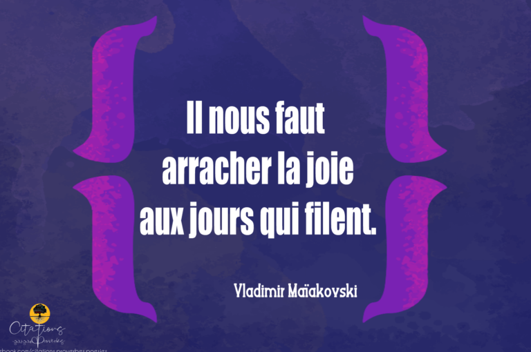 Il nous faut arracher la joie aux jours qui filent Il nous faut arracher la joie aux jours qui filent